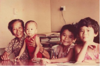 my mother and three children